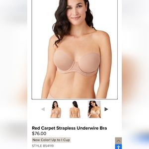 Wacoal Red Carpet Strapless Bra 36G
